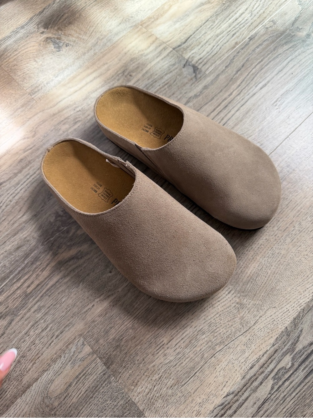 PROGECT CLOUD Slip-On Suede Clog - Taupe size 8
